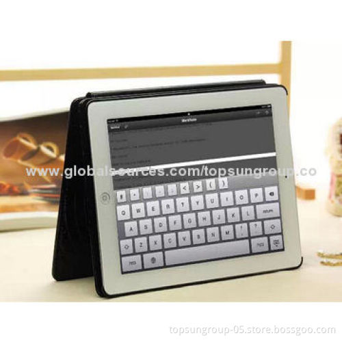 PU Leather Case, Luxury, for iPad 4, with Stand Function